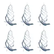 Deterrent Reflective Ornamental Spiral Device, 6Pcs Hanging Bird Scare2266