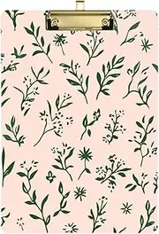 Clipboard Folder Florals Blush Green Peach Plastic Classic Clipboard for Teacher Must Haves 12 x 9 with Metal Clip