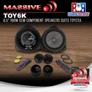 Massive Audio TOY6K 6.5" 160W OEM Component Speakers Suit Toyota Various Models
