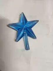 Christmas Tree Topper Star - Blue- vintage