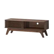 Clancy Entertainment Unit Modern TV Cabinet TV Stand 120cm 1 door walnut woodgrain