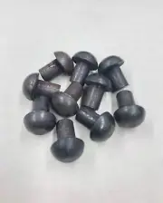 (50) 3/8 X 3/4 Round Head Solid Rivet Steel Antique 3/8"x 3/4" .37x.75 5/8” Head