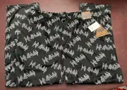NWT Def Leppard Logo Mens XXL Minky Fleece Sleep Pajama Pants Hysteria Pyromania