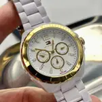 【TOMMY HILFIGER】TOMMYHILFIGER手錶型號TH00015(白色錶面白錶殼白樹脂錶帶款)