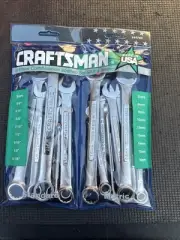 Sears Craftsman USA Nos 16pc SAE Metric Combination Wrench Set 44763 Rare Pkg
