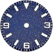 [WUYONGSI] 1pc NH35 Dial Blue Starry Sky Face C3 BGW9 Night Light Fit NH34 NH35A NH36 Diving 200m Can 007 Etc. 28.5mm(WZ-N-162)
