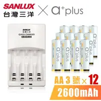 在飛比找momo購物網優惠-【SANLUX 台灣三洋】智慧型極速充電器+鎳氫充電電池 3