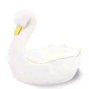 Target Bullseye's Playground Spring 2025 White w/Gold Ceramic Swan Trinket Dish