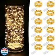 MUMUXI 12 Pack 7.2ft Fairy Lights Battery Operated String Lights, 20 Mini LED