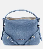 [Givenchy] Givenchy Nano Voyou denim crossbody bag One Size blue
