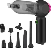 ChaviChax Car Vacuum Portable Cordless, 17000PA 6-in-1 Multifunction Handheld Vacuum Cordless Rechargeable with Window Breaker & Seatbelt Cutter for Car, Home, Office, Pet