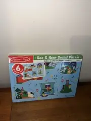 Melissa & Doug Nursery Rhymes 2 Sound Puzzle (6 Piece) NEW SEALED!