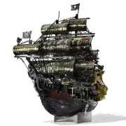 Building Blocks Set - 3D Metal Puzzle Pirate Ship Queen Anne's Revenge DIY Toy