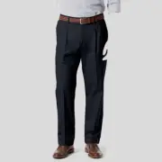 Dockers Men's Blue Signature Lux Slim Stretch Khaki Pants Size W42/L30