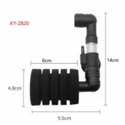 Aquarium Air Pump Skimmer Filter With Biochemical Sponge Fish Tank Bio Filter