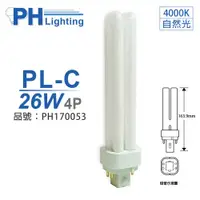 在飛比找ETMall東森購物網優惠-3入 【PHILIPS飛利浦】 PL-C 26W 840 冷