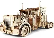 UGears Truck DIY Kit - Heavy Boy Truck Model - Miniature Plywood DIY Model - Unique and Interesting Present Idea - VM-03 Truck Model with Driver Cabin - Ecological Wooden Model with No Glue Required