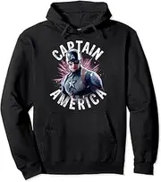 [Marvel] Avengers Endgame Captain America Space Poster Hoodie