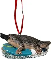 Swish Collection Aussie Christmas Decoration Surfing Platypus, 8 cm