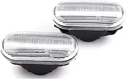 Side Mirror Indicator For Nissan For Tiida C11 For Note E11 NE11 For Micra K12 NP300 J10 Sequential Flashing LED Turn Signal Side Marker Light Dynamic Sequential Blinker(Dynamic Crystal)