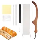 Bread bow Knife for Homemade and Silicone Spurtle,Bread slicer knife Cutter