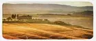 Tuscan Kitchen Mat, Siena Tuscany Retro Farm House Trees Old Path Country Lan...