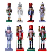 Walnut Cracker Puppet Soldier Christmas Decoration for New Year Decor