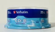 Verbatim CD-R Discs 700MB 25Pk Spindle Brand New