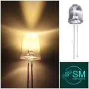 50pcs 10mm F10 Warm White Clear Round LED Light Emitting Diode Bright LED 3200K