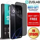 For iPhone 16 16e 15 14 13 12 11 Pro Max XR Plus Privacy Glass Screen Protector
