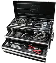 SST-19117BK Maintenance Tool Set, 12.7 & 6.35 sq, Black, 117-Piece Set, 1 Set