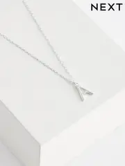 Sterling Silver A Initial Necklace (A98361) | $39