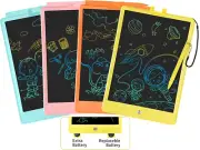 10 Inch LCD Writing Tablet for Kids 4 Pack Reusable Drawing Pad Colorful Toddler