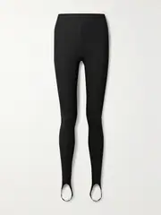 [LESET] LESET - Rio Stretch-ponte Stirrup Leggings - Black - small small Black