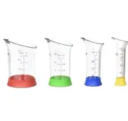 OXO Good Grips 4 Piece Mini Measuring Beaker Set Clear Measuring Cups NEW