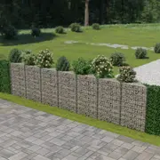 Gabion Wall Galvanised Steel 450x30x100 cm vidaXL