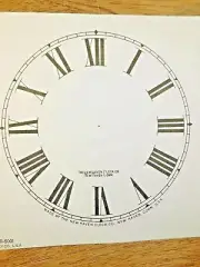 5" New Haven Clock Paper Dial, Roman Numeral (Lot 181)