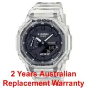 CASIO G-SHOCK x CARBON GA-2100 OCTAGON WATCH CLEAR GA-2100SKE-7A 2Y WARRANTY