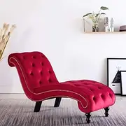 Chaise Lounge Red Velvet Home Chaise