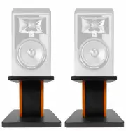 Rockville 8” Wood Studio Monitor Speaker Stands For JBL 308P MKII Monitors