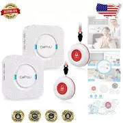 Portable Caregiver Alert System with 500 ft Reach – 55 Ringtones Adjustability
