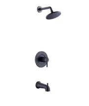Glacier Bay Bathtub+Shower Faucet Combos Single-Handle Black (Valve Included)