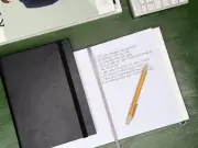 Reusable Notebook - Classic Black - Eco-Friendly Notebook (8.7" X 6") in Vegan L