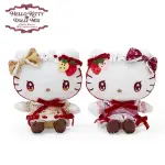 小禮堂 SANRIO 三麗鷗 HELLO KITTY X DOLLY MIX 絨毛玩偶2入組 (姐妹款)