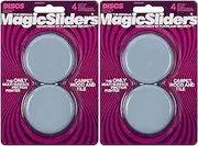 4060 Series 4PK2-3/8 RND Slide Disc, 1, Gray Pack of 2
