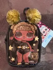 LOL SURPRISE DOLL GLAM LIFE CLIP ON ZIP CLOSE 6" MINI BACKPACK PURSE BAG NEW!!!