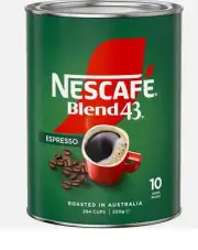 Nescafe Blend 43 ESPRESSO Instant Coffee - 500g - ROASTED IN AUSTRALIA
