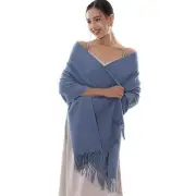 Winter Scarfs for Women Pashmina Shawls Wraps for Evening Dresses Large Blue