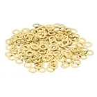 220Pcs Brass Flat Washer, M3 3 x 6 x 0.5mm Fenders Washers Assortment