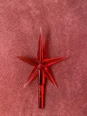 Large Red modern star for Large ceramic trees